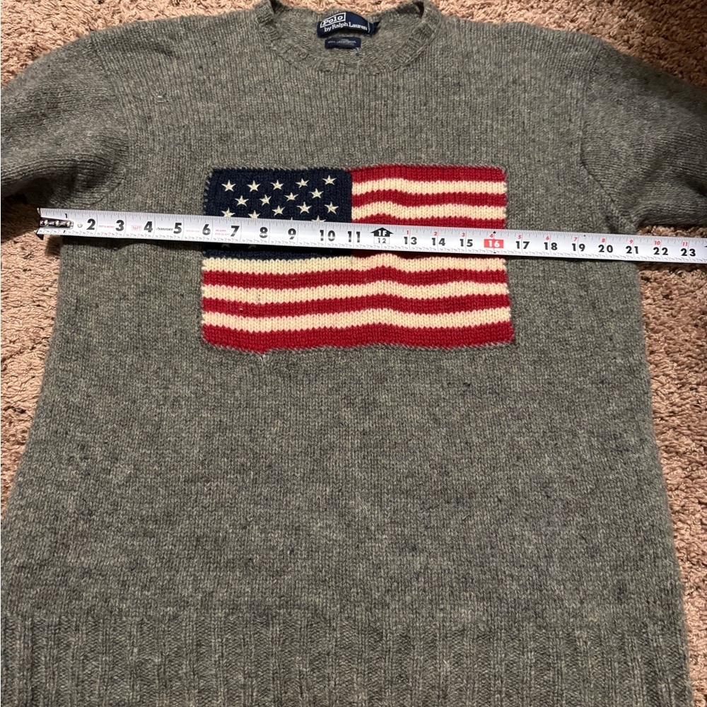Polo Ralph Lauren Wool American Flag Sweater - Picture 10 of 11